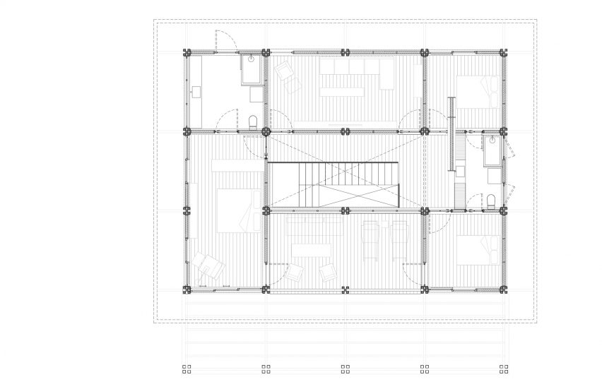 Casa Pablo upper level floor plan