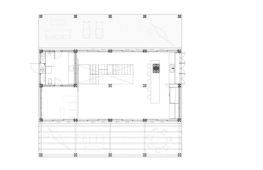 Casa Pablo lower level floor plan