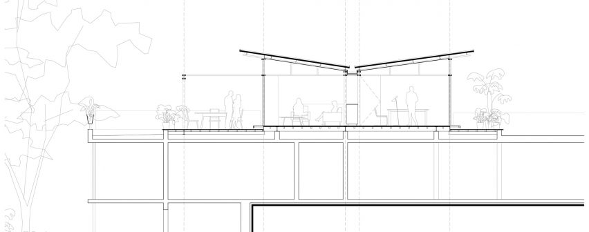 Cascada House section plan