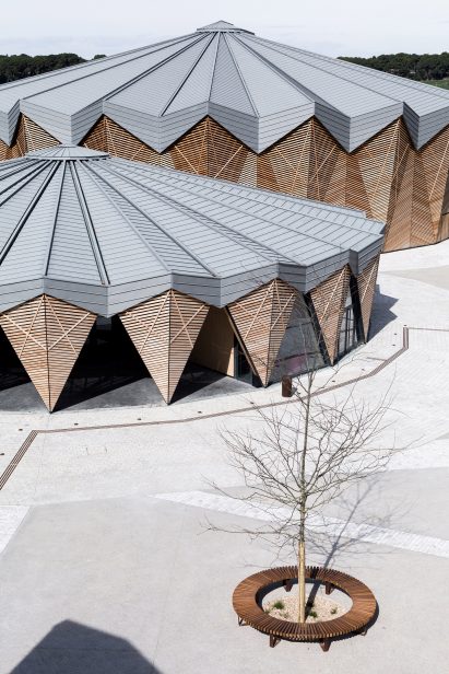 Theatre complex designed to look like circus tents