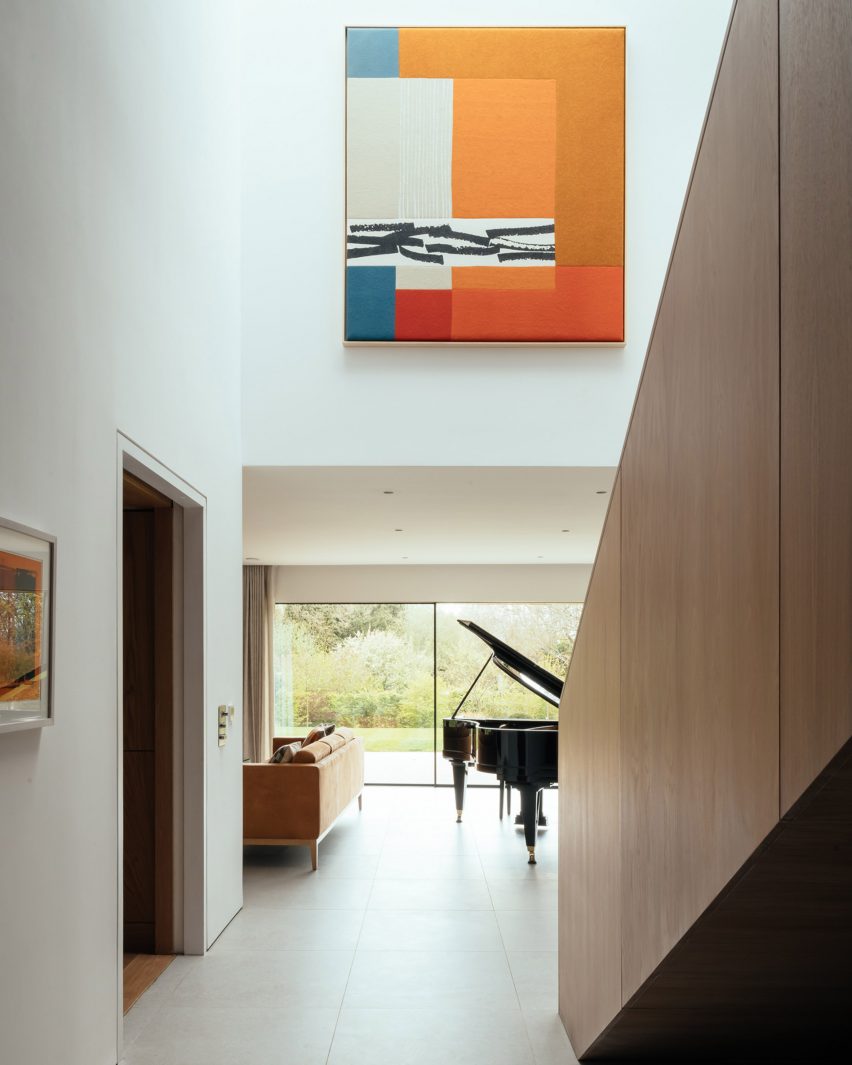 Hallway of Living spaces of Claywood house for a wheelchair user by Ayre Chamberlin Gaunt