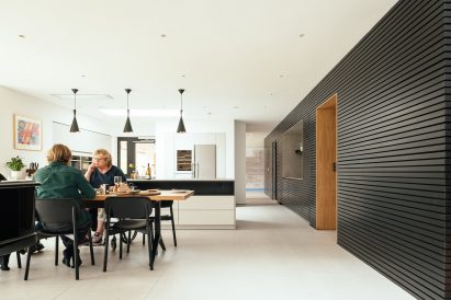 Living spaces of Claywood house for a wheelchair user by Ayre Chamberlin Gaunt