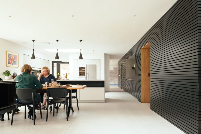 Living spaces of Claywood house for a wheelchair user by Ayre Chamberlin Gaunt