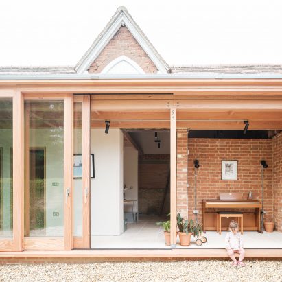 Exterior view of the extension at Woodthorpe Stables
