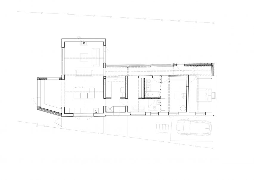 Plan drawing of Woodthorpe Stables