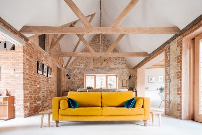 Image of the living area at Woodthorpe Stables