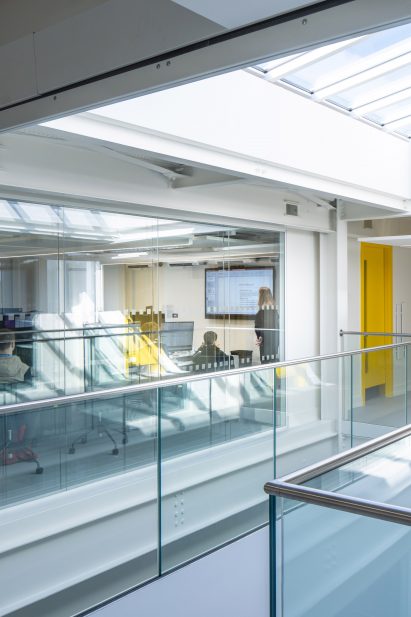 Industrial interiors of the Digi-Tech Factory