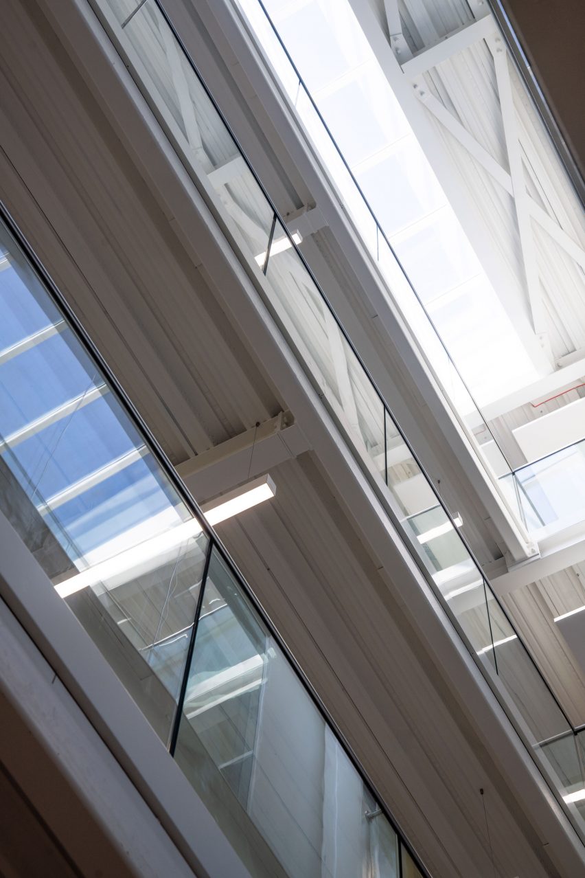 Industrial interiors of the Digi-Tech Factory by Coffey Architects