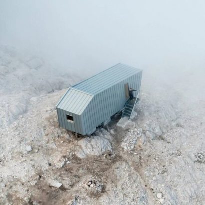 An emergency cabin features in today’s Dezeen Weekly newsletter