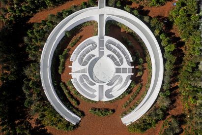 Top image of Five Echoes installation