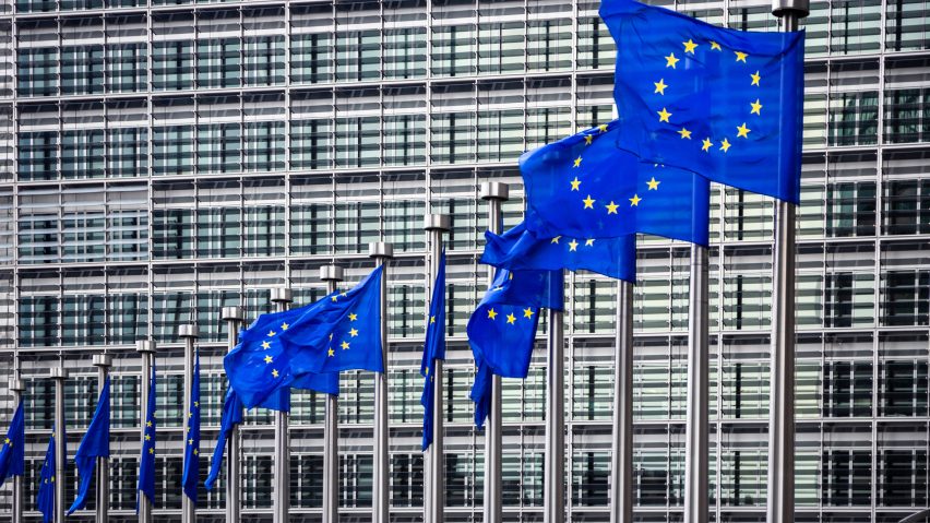 EU flags