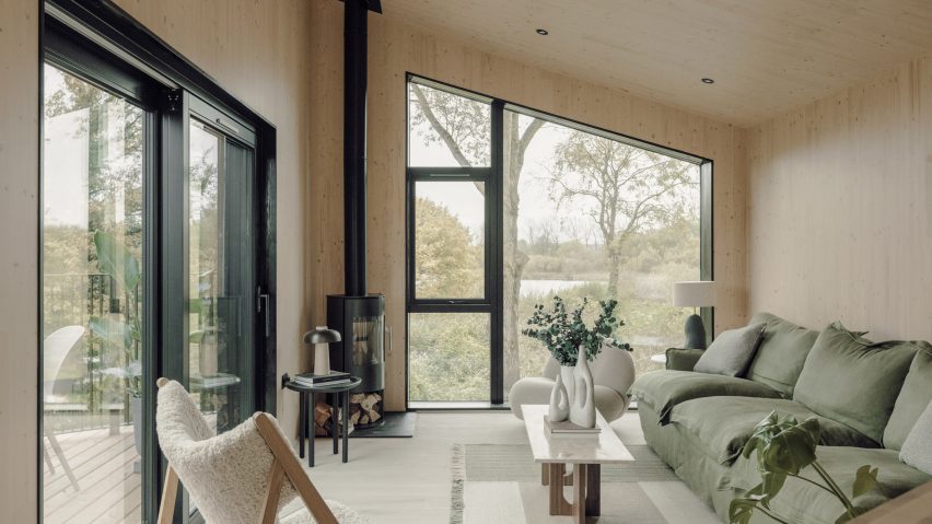 The living room of Falcon House by Koto