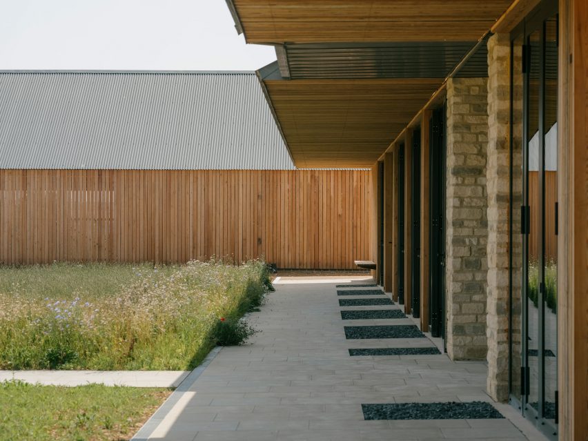 Exterior of FarmED centre in Cotswolds