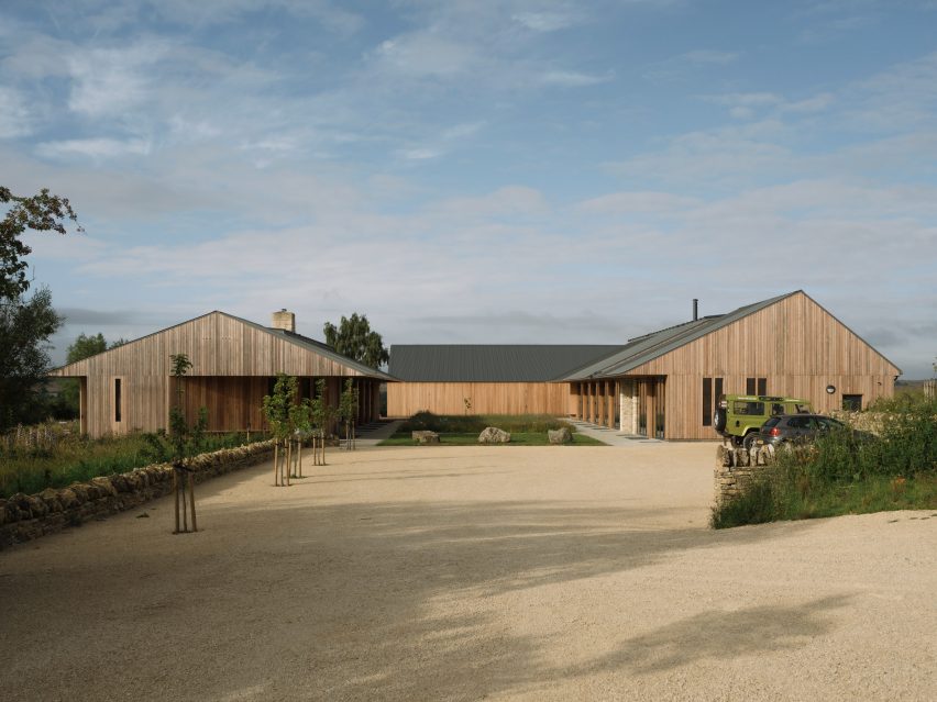 Exterior of FarmED centre in Cotswolds
