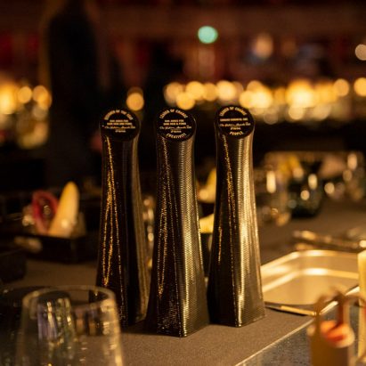 Fashion awards Parley for the Oceans trophy