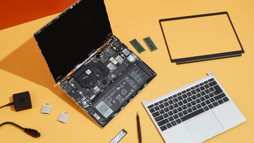Components of modular Framework laptop