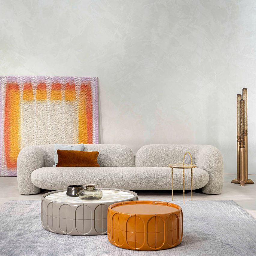 Gio sofa in a spacious living room