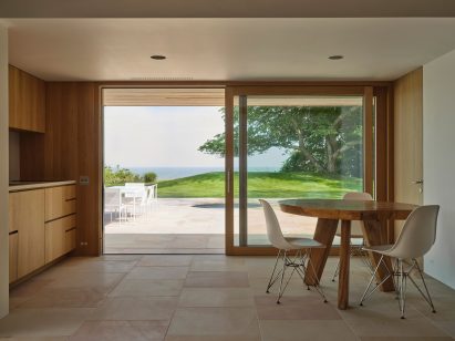 Wood and stone kitchen