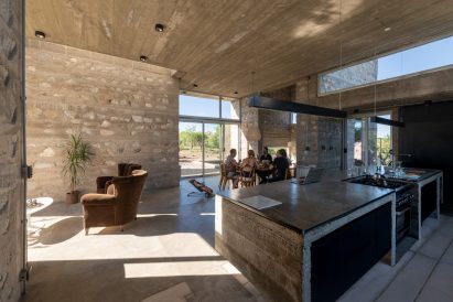 Nanzer + Vitas house with exposed materials