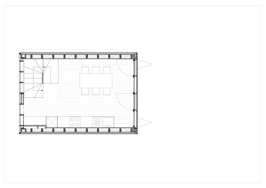 Plan drawing of Staying in Paris