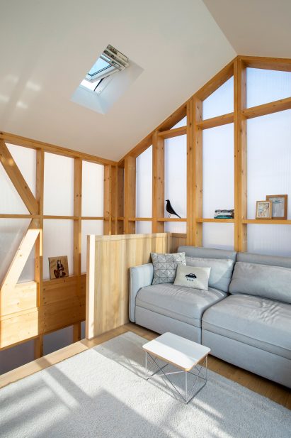 Living space inside Staying in Paris by Java Architecture