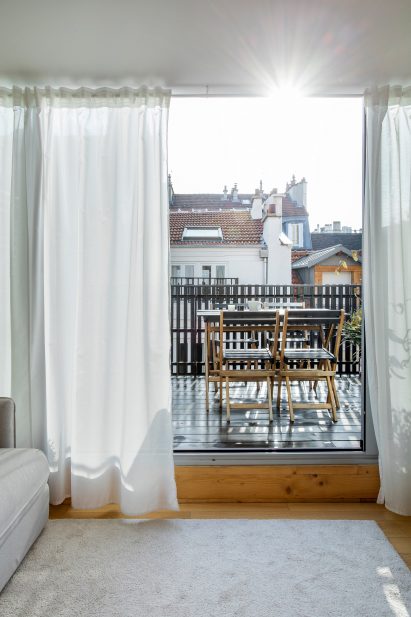 Terrace at Staying in Paris house