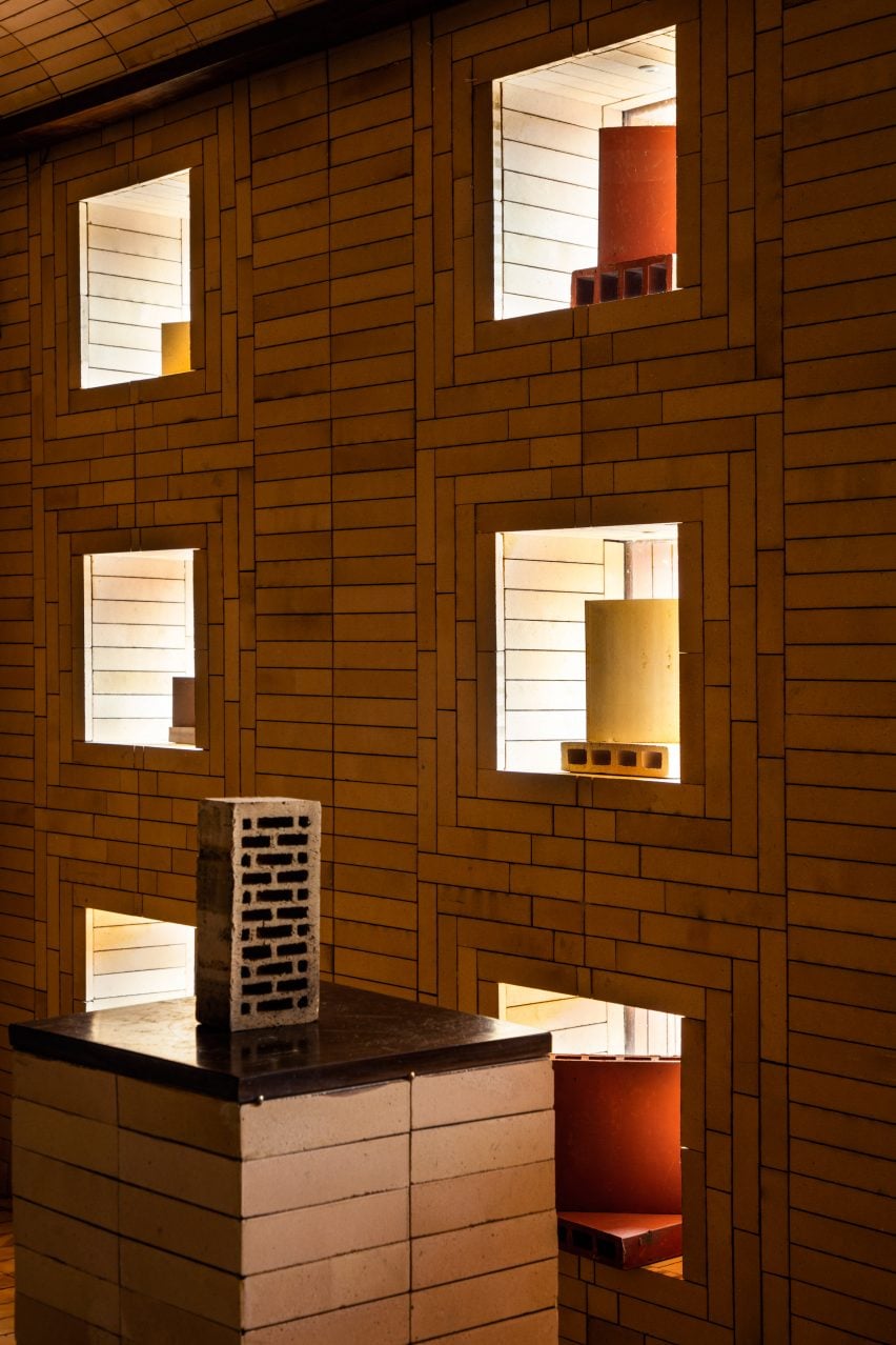 New Delhi showroom designed by Renesa has brick interiors