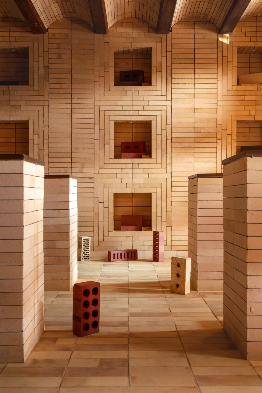 New Delhi showroom designed by Renesa has brick interiors