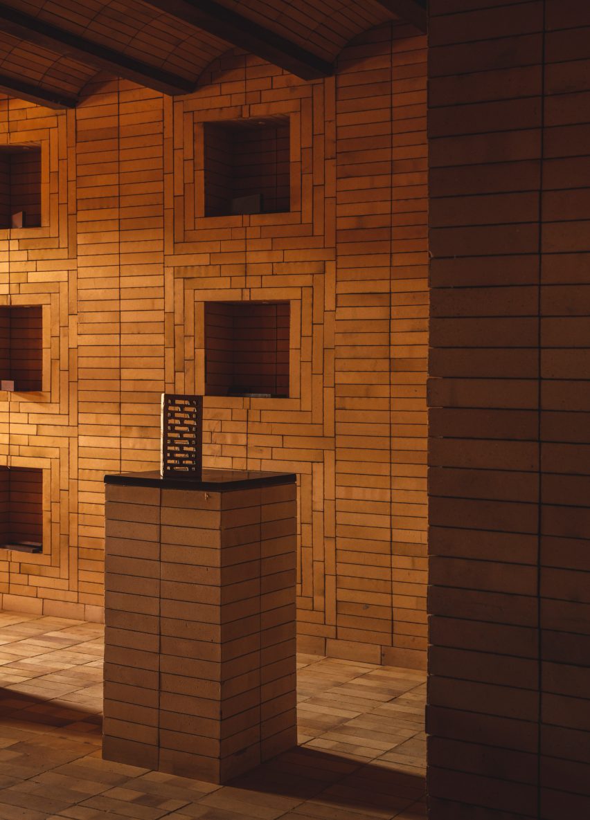 New Delhi showroom designed by Renesa has brick interiors