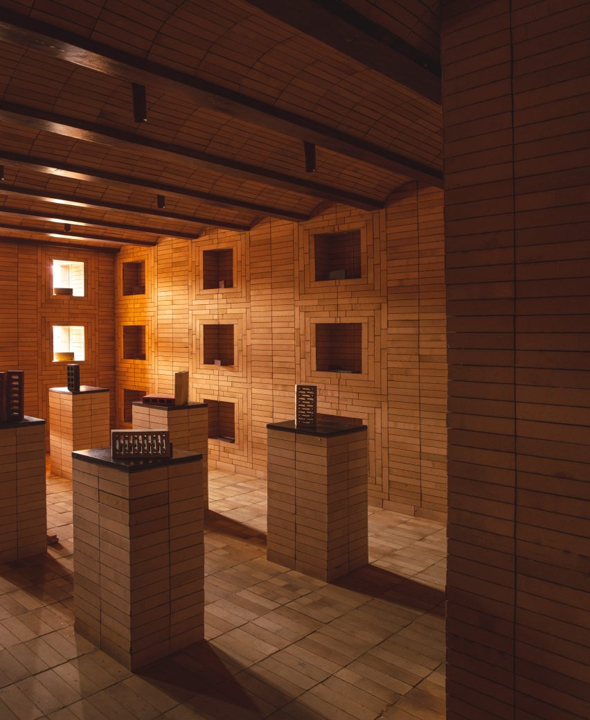 New Delhi showroom designed by Renesa has brick interiors