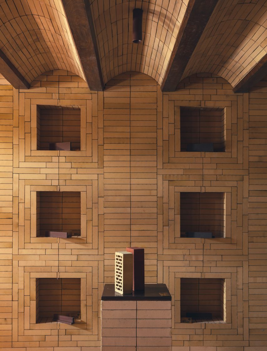 New Delhi showroom designed by Renesa has brick interiors
