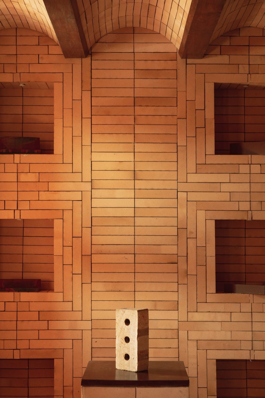 New Delhi showroom designed by Renesa has brick interiors