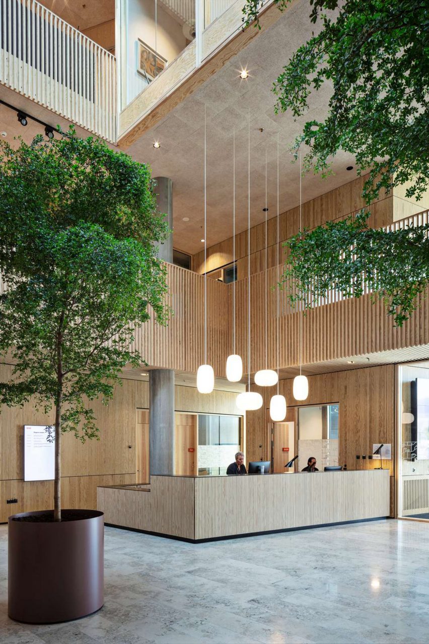 Interiors of KAB headquarters in Copenhagen