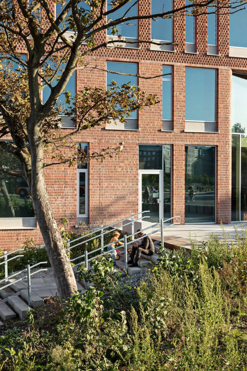 Red brick office exterior