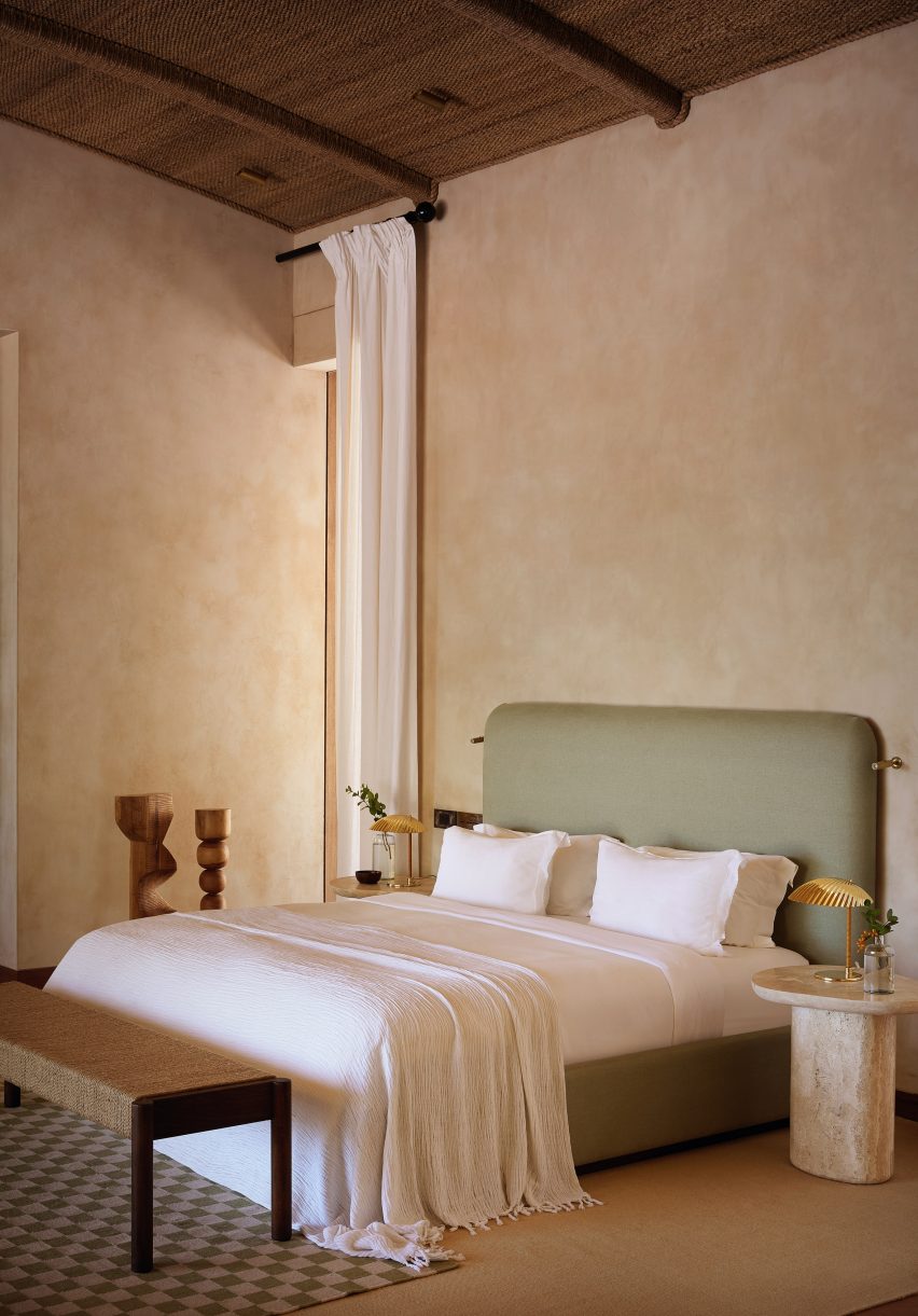 Kisawa bedroom with neutral decor