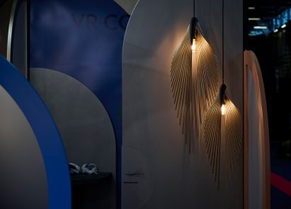 Two Leaf Lamp pendant lights presented at Maison & Objet