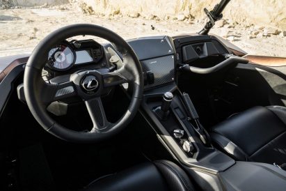 Cockpit with analogue metre in ROV Concept vehicle