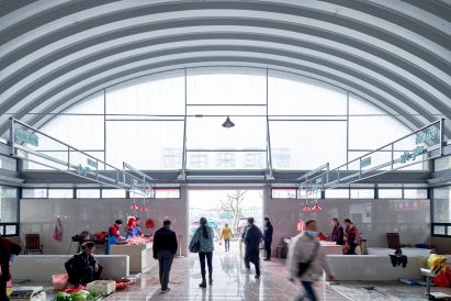 Image of the steel interior of the markets