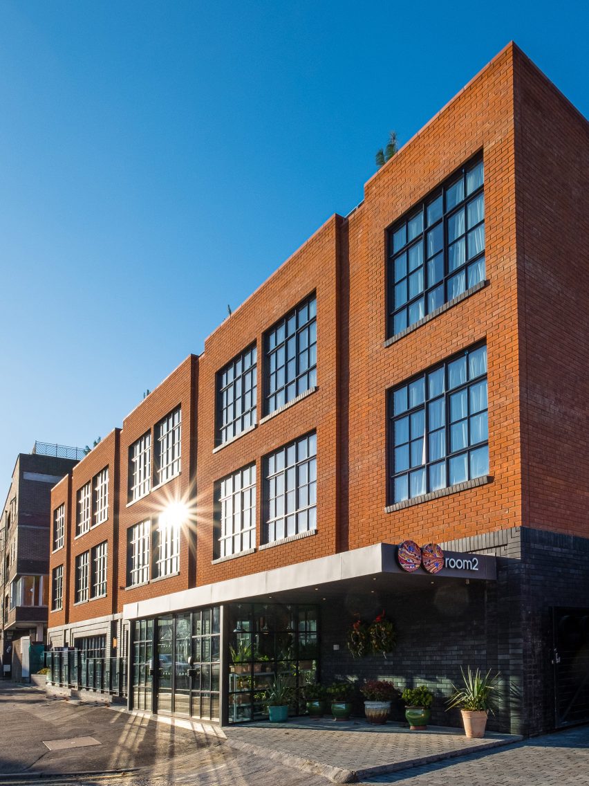 Brick exterior of Room2 Chiswick by Project Orange