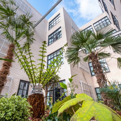 Courtyard of Room2 Chiswick designed by Project Orange
