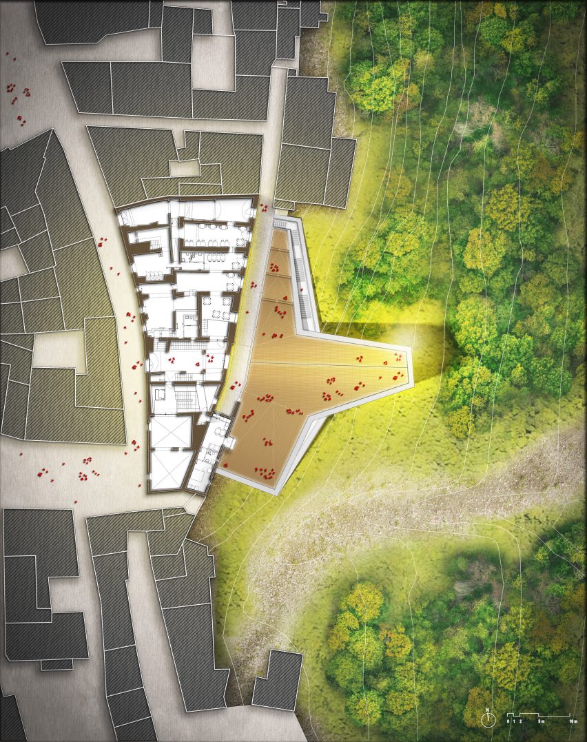 Plan of Palazzo Senza Tempo by Mario Cucinella Architects