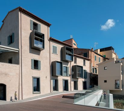 Rear of the collection of villas at Palazzo Senza Tempo