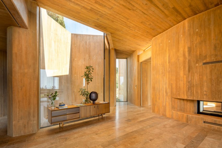 Living space in Villa 19 at Palmares Ocean Living & Golf resort by RCR Architectes