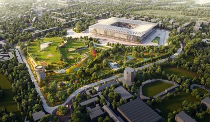 Populous designed Cathedral stadium for Inter Milan and AC Milan