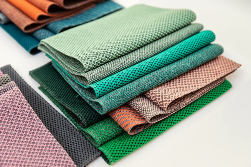 Recycled PET upholstery by Vescom