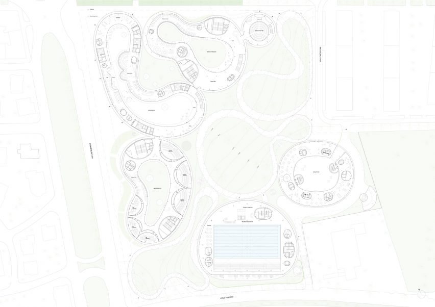 Ground floor plan of Bocconi Campus
