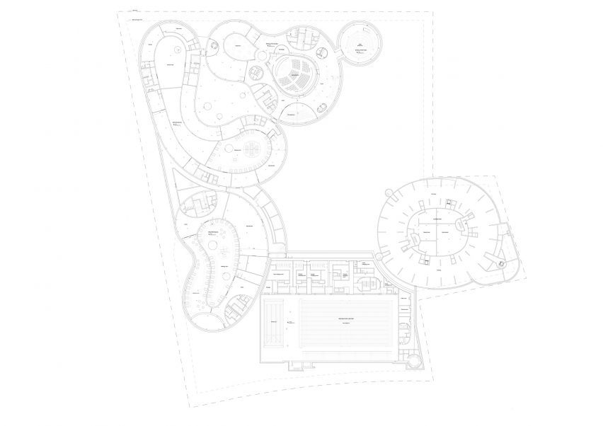 Basement plan of Bocconi Campus