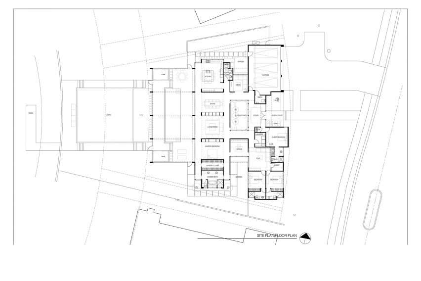 Site and floor plan