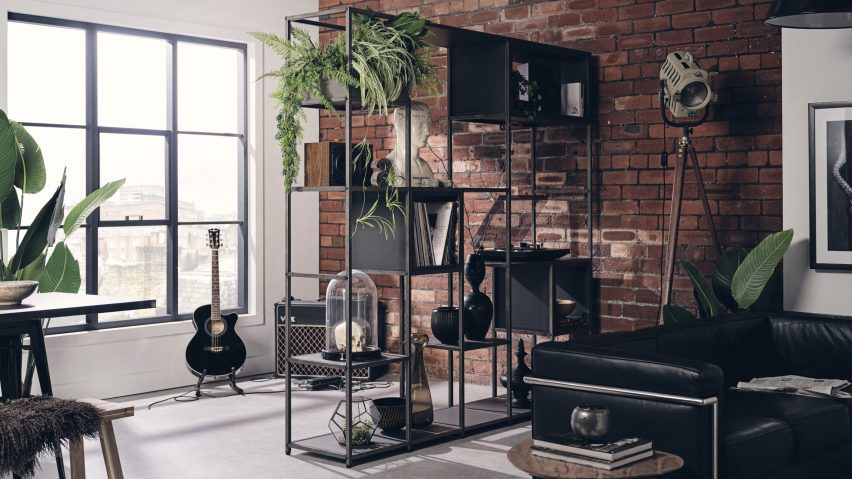 Shelved Modular Furniture used as a room separator