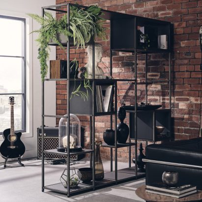 Shelved Modular Furniture used as a room separator